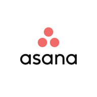 Asana logo on a white circle
