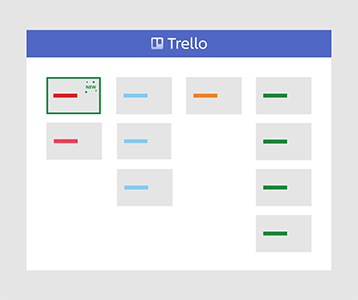 Stylized representation of PageProof notifications appearing in Trello