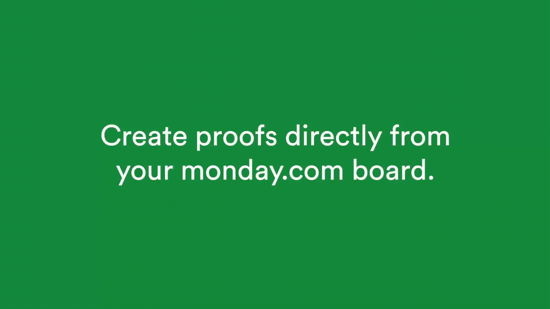 monday.com integration with PageProof